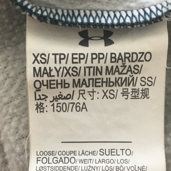Under Armour Women's Big Logo Pullover Hoodie Sweatshirt Size XS - Picture 9 of 9